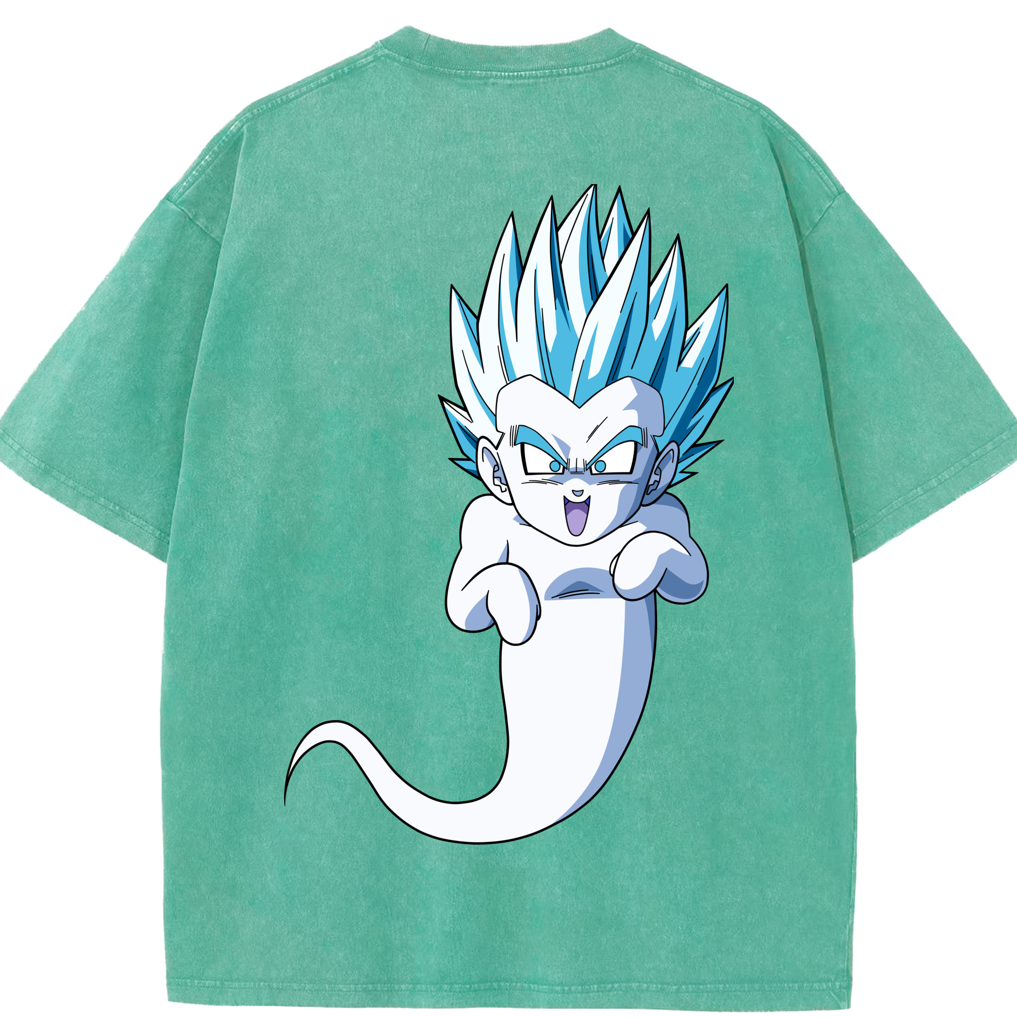 （画像用） ドラゴンボール ベジット DRAGON BALL Vegetto 綿100% ヴィンテージ風 半袖Tシャツ（背面プリント）